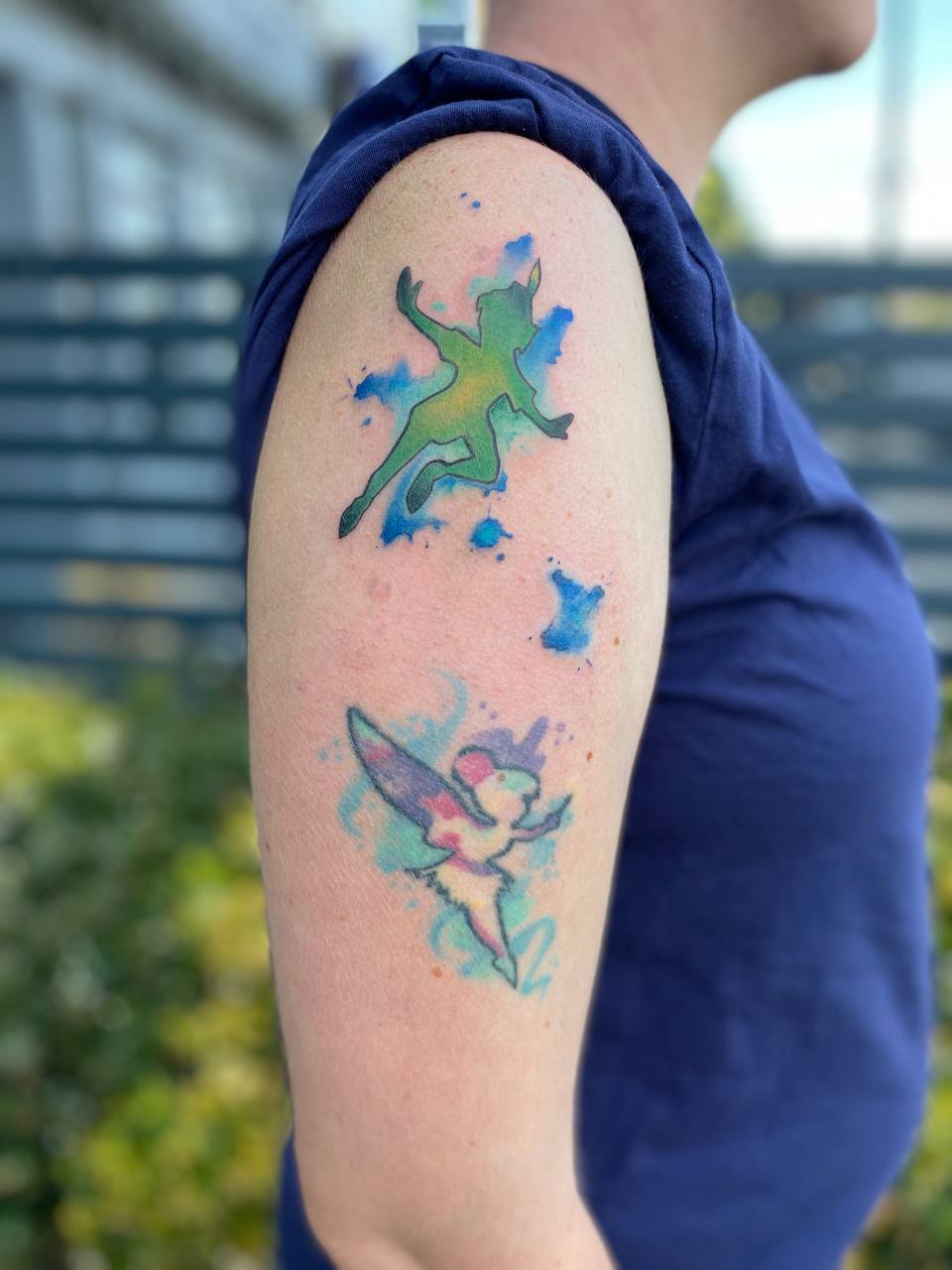 Minimal star wrist tattoo